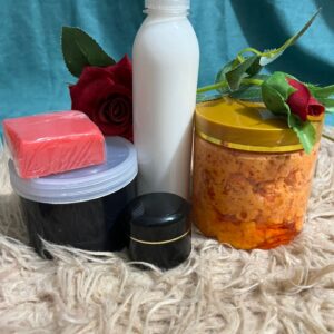 Lot éclaircissant papaye (savon, lait, crème, gommage, baume) – Edy Cosmétiques